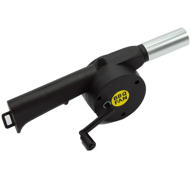 Ódýrt handvirkt grillviftublásari Kóreskur Klassískur svartur grillviftublásari FD301A-1