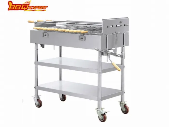 Lúxus eldhús Electric BBQ Rotisserie Crypus Ryðfrítt stál Rotisserie fyrir grill