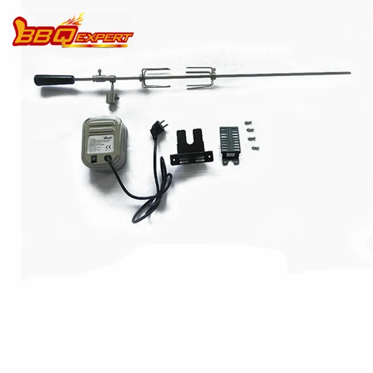 Ryðfrítt stál Universal Rotisserie Kit fyrir grillið